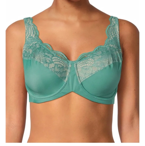 Modern Movement Scalloped Lace Underwire Bra 36DD/36E Full Coverage - Picture 8 of 8